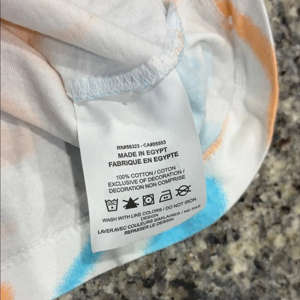 Nike Kids Tie-Dye T-Shirt - Blue, Orange, and White - Picture 4 of 6